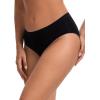 imageINNERSY Womens Underwear Cotton Seamless Hipster Panties No Show Soft Bikini Briefs 3PackBlack