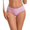 imageINNERSY Womens Underwear Cotton Seamless Hipster Panties No Show Soft Bikini Briefs 3PackMacaron