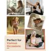 imageINNERSY Womens Underwear Low Rise Cotton Hipster Panties Soft Breathable Ladies Briefs 6PackPure Black
