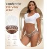 imageINNERSY Womens Underwear Low Rise Cotton Hipster Panties Soft Breathable Ladies Briefs 6PackSafari Dust