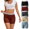 imageINNERSY Boy Shorts Underwear for Women High Waisted Ladies Panties Boxer Briefs Breathable Stretch 5 PackRetro Dusk