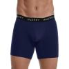 imageINNERSY Mens Reusable Incontinence Underwear Bladder Leak Cotton Boxer Briefs 1PackMediumSolid BlackDark Blue