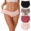 imageINNERSY Seamless Underwear for Women Soft No Show Invisible Hipster Panties 4PackVelvet Whisper