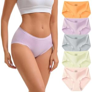 imageINNERSY Womens Underwear Cotton Modal High Cut Hipster Panties Moisture Wicking Briefs 5PackDreamy Hues