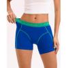 imageINNERSY Womens 4 Inseam Boxers Briefs Cotton Boyshorts Underwear Ladies Panties 3PackBlue Nude Trio