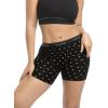 imageINNERSY Womens 4 Inseam Boxers Briefs Cotton Boyshorts Underwear Ladies Panties 3PackFlowercovered