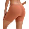 imageINNERSY Womens 4 Inseam Boxers Briefs Cotton Boyshorts Underwear Ladies Panties 3PackMaple Brown
