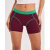 imageINNERSY Womens 4 Inseam Boxers Briefs Cotton Boyshorts Underwear Ladies Panties 3PackRetro Redgreen