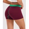 imageINNERSY Womens 4 Inseam Boxers Briefs Cotton Boyshorts Underwear Ladies Panties 3PackRetro Redgreen