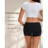 imageINNERSY Womens Maternity Underwear Cotton Under the Bump Pregnancy Postpartum Boyshorts Panties 4PackBlack