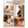 imageINNERSY Womens Maternity Underwear Cotton Under the Bump Pregnancy Postpartum Boyshorts Panties 4PackLavender