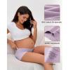 imageINNERSY Womens Maternity Underwear Cotton Under the Bump Pregnancy Postpartum Boyshorts Panties 4PackLavender