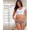 imageINNERSY Womens Maternity Underwear Cotton Under the Bump Pregnancy Postpartum Boyshorts Panties 4PackMaillard