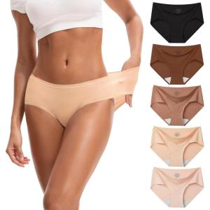 imageINNERSY Womens Soft amp Thin No Show Modal Underwear Quick Dry Panties for Summer 5PackMocha Whisper