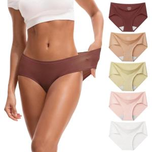imageINNERSY Womens Soft amp Thin No Show Modal Underwear Quick Dry Panties for Summer 5PackNude Gradient
