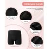 imageINNERSY Girls Period Boyshorts Underwear for Teen Aged 816 Cotton Panties 4PackSolid Black