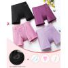 imageINNERSY Girls Period Boyshorts Underwear for Teen Aged 816 Cotton Panties 4PackSolid Black